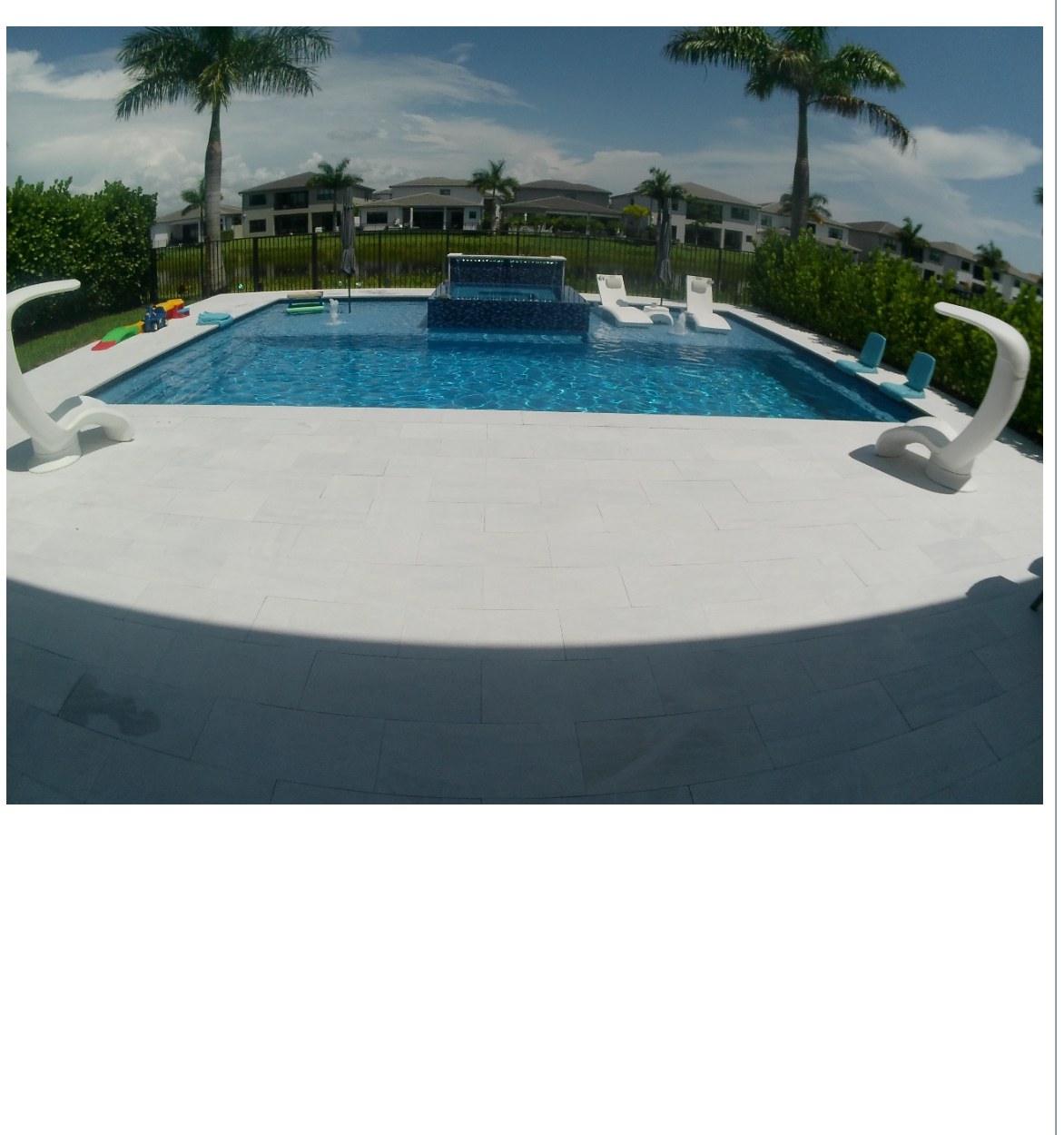 Findings documented during a Boca Raton pool inspection, safety and equipment