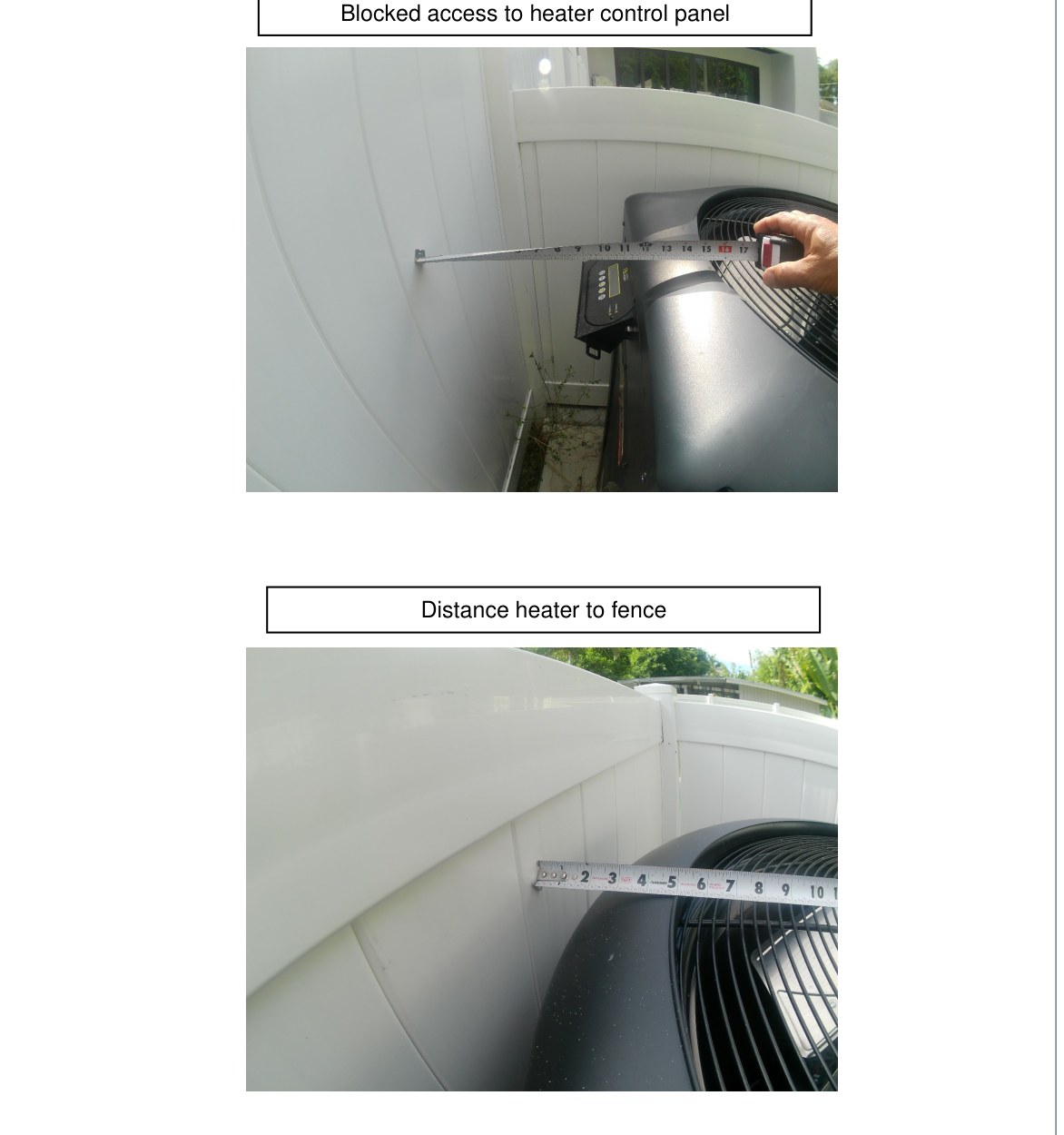 Findings documented during a Fort Lauderdale pool and spa inspection
