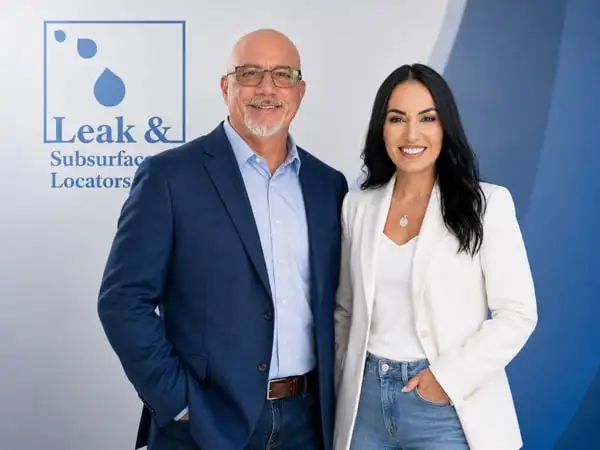 Jeff David and Sandra Valencia, co-owners of Leak and Subsurface Locators